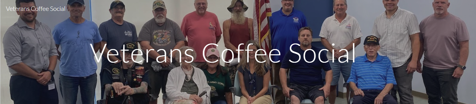 The first Veterans Coffee Social in August 2023.