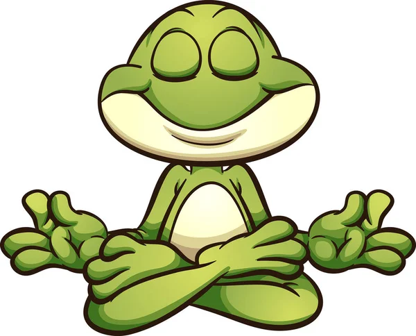 Frog meditating