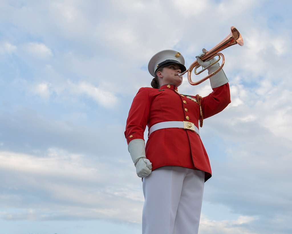 U.S. Marine Corp Drum and Bugle Member