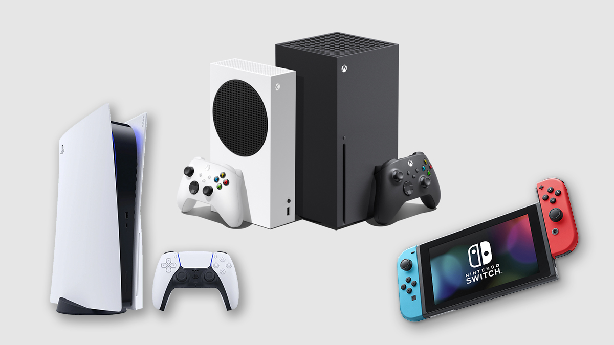 Photograph  of different Video Game Systems.