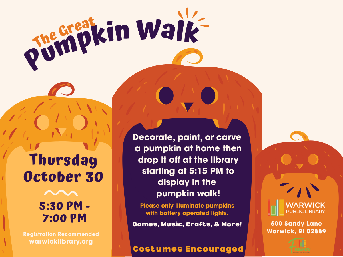 The Great Pumpkin Walk sign
