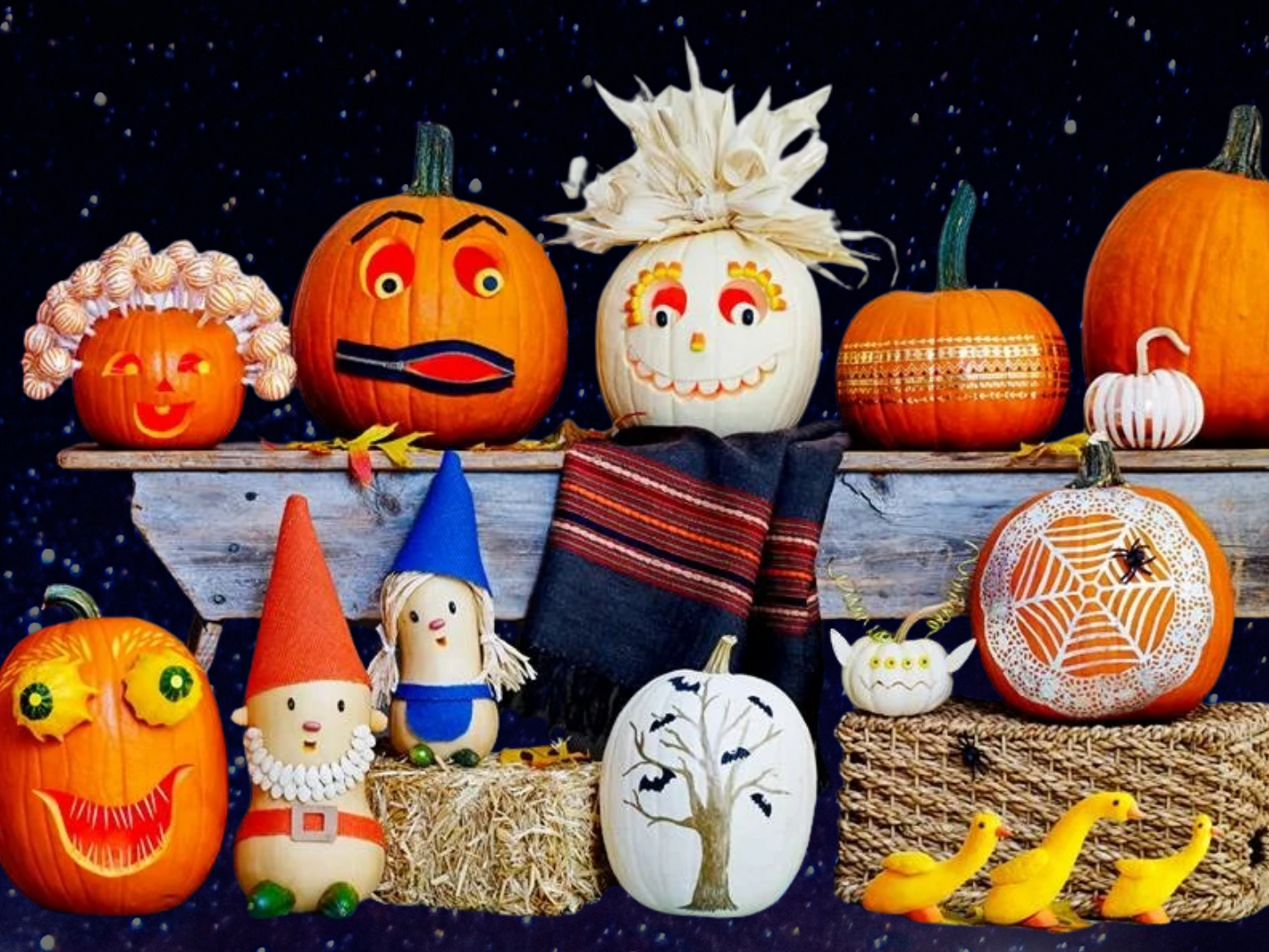 Carved and Decorated Pumpkins