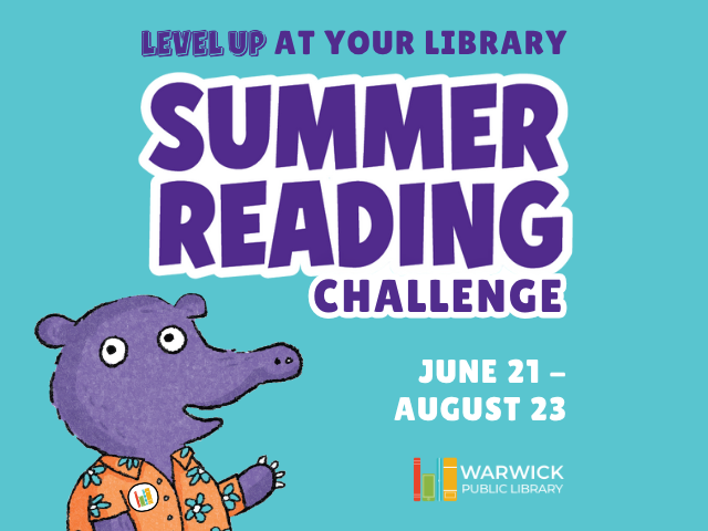 Gordon the purple Tapir Summer Reading Challeneg Image