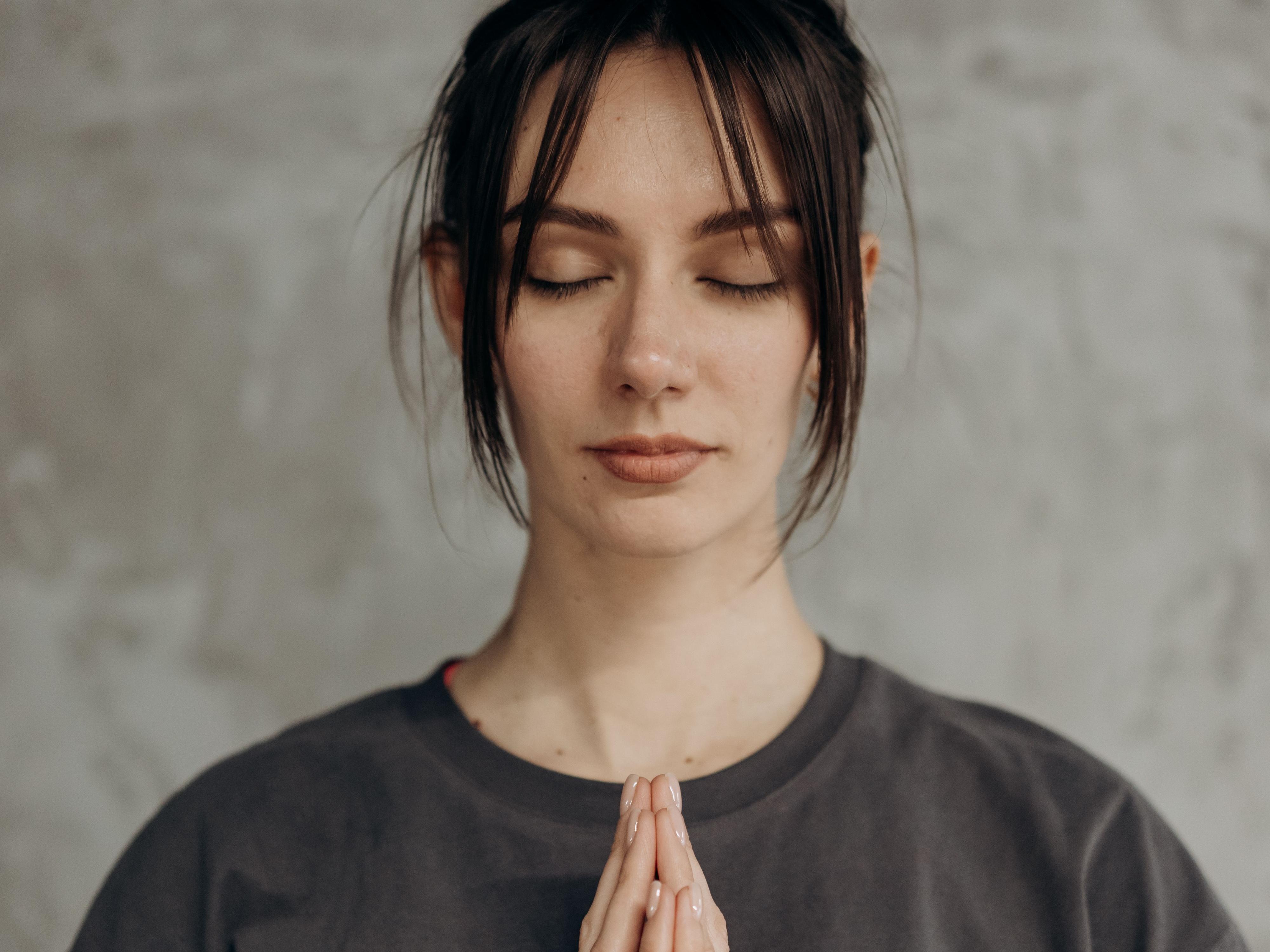 A Woman Meditating