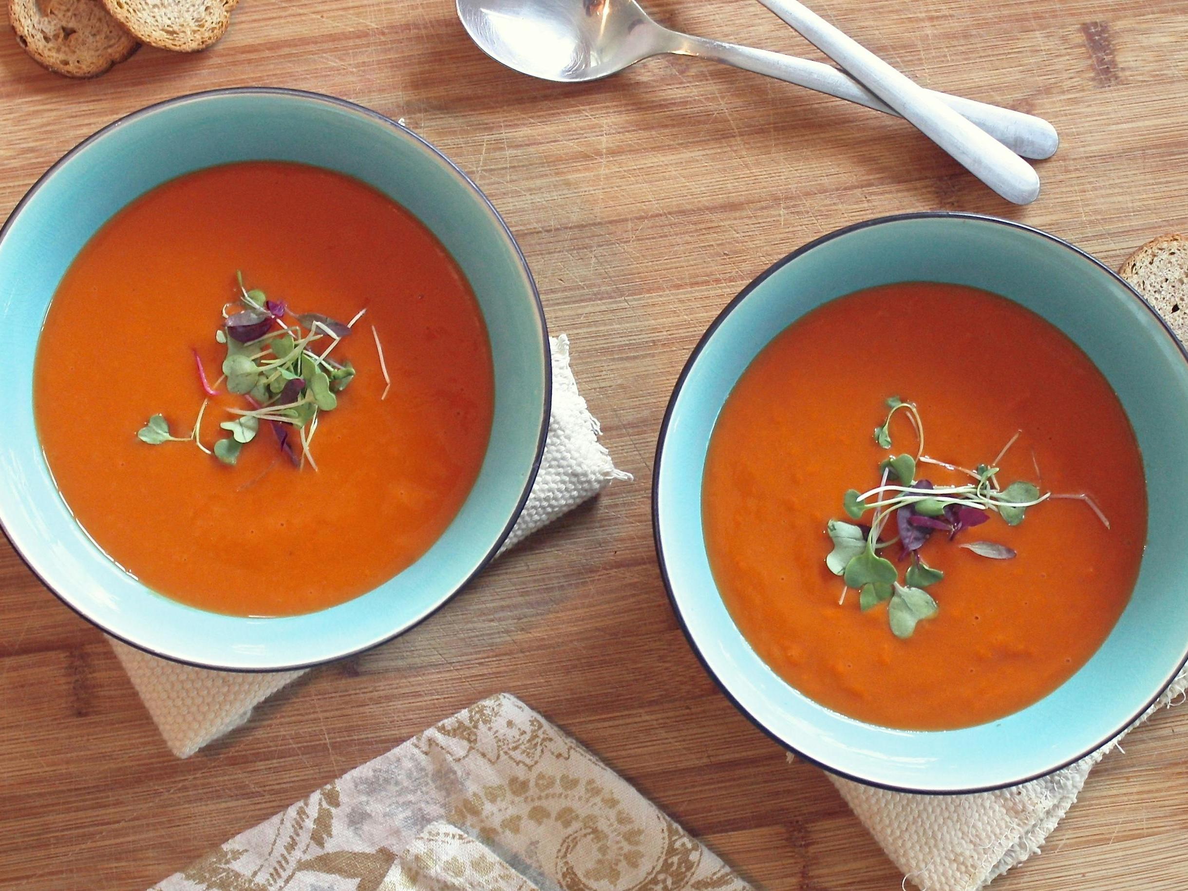 Soup with Microgreens
