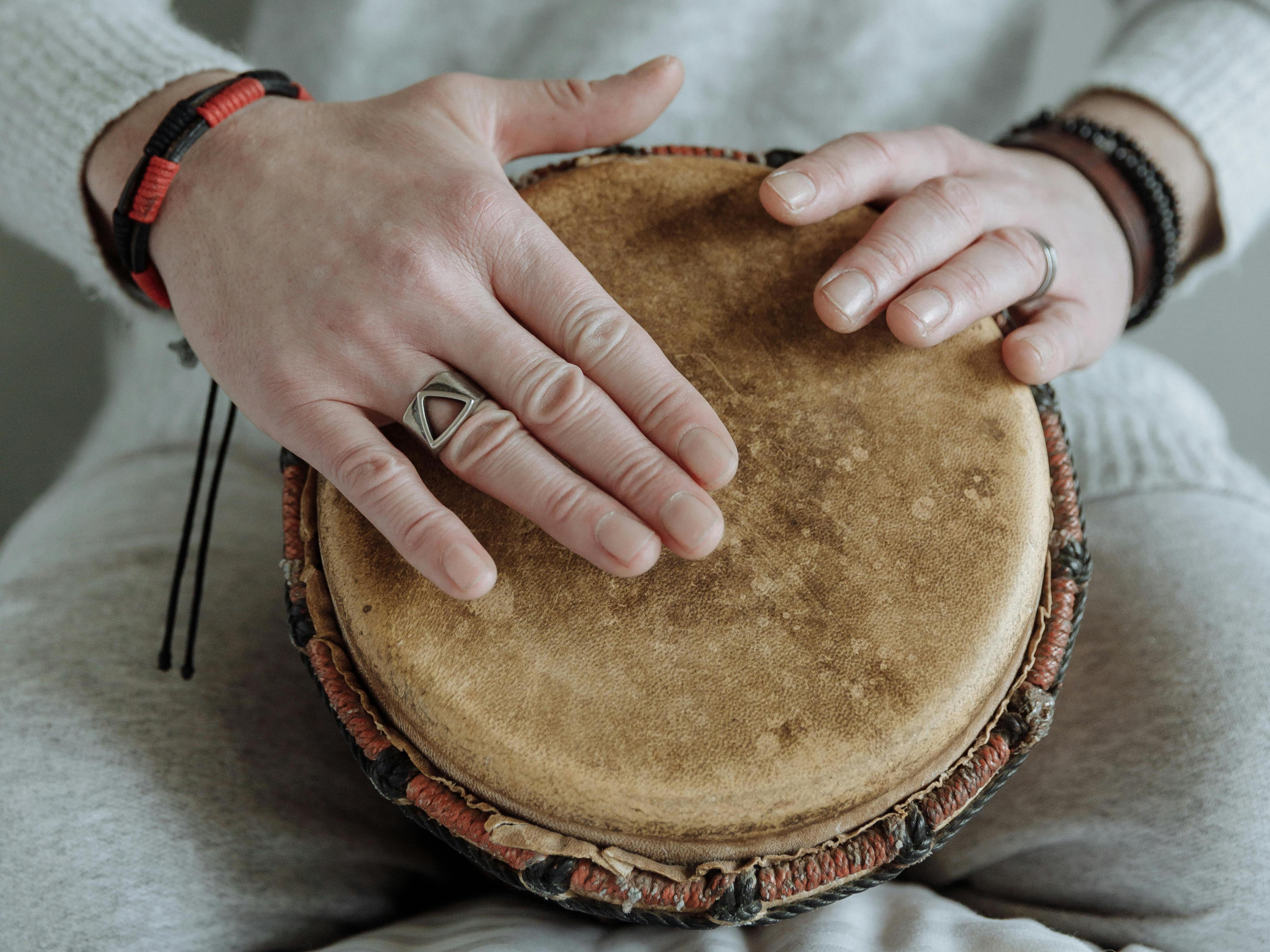 A Man Drumming